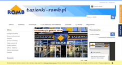 Desktop Screenshot of lazienki-romb.pl