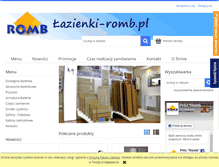 Tablet Screenshot of lazienki-romb.pl